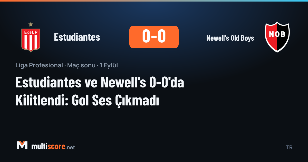 Estudiantes ve Newell's Old Boys arasındaki maçtan kare