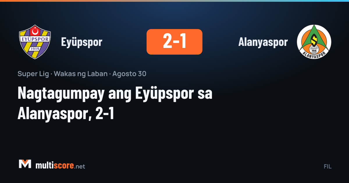 Eyüpspor - Alanyaspor