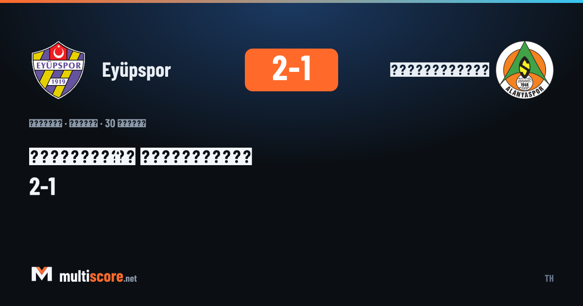 Eyüpspor - Alanyaspor