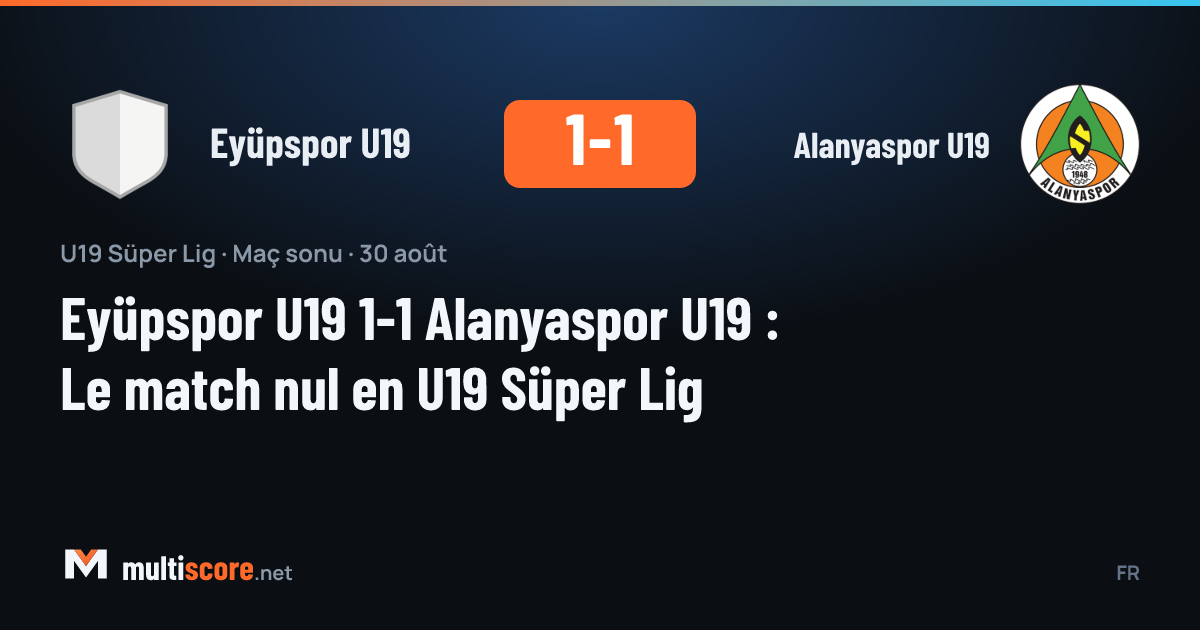 Eyüpspor U19 - Alanyaspor U19 U19 Süper Lig maçı
