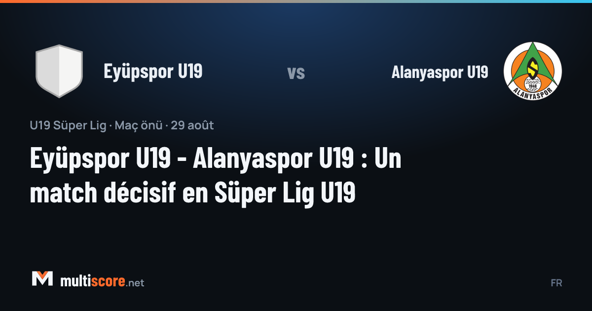 Eyüpspor U19 - Alanyaspor U19 U19 Süper Lig maçı önü