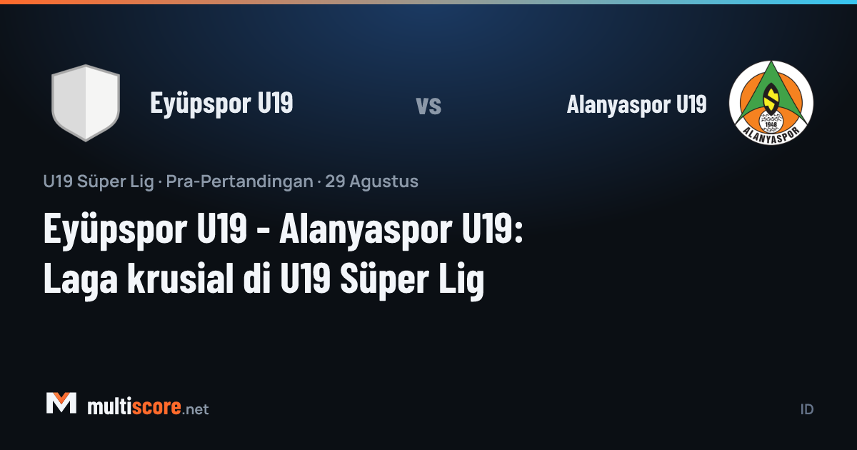 Eyüpspor U19 - Alanyaspor U19 U19 Süper Lig maçı önü