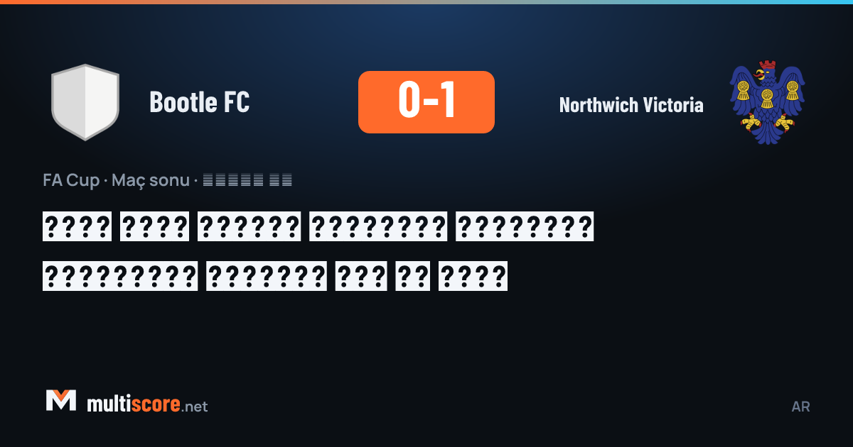 Bootle FC ve Northwich Victoria arasındaki FA Cup maçından bir görünüm