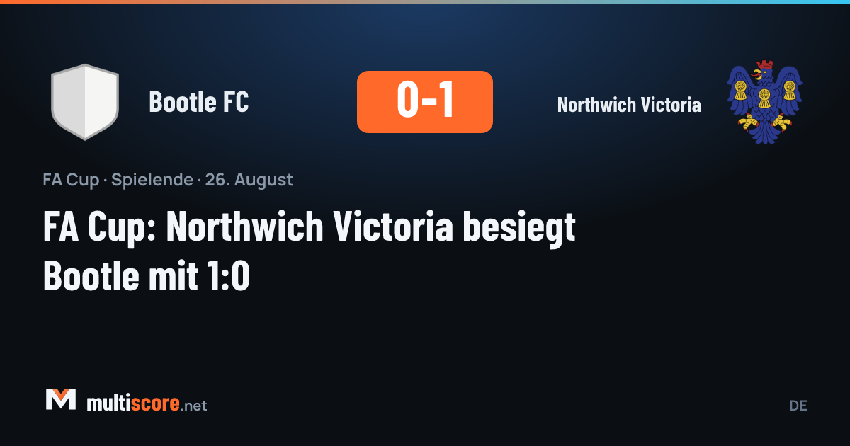 Bootle FC ve Northwich Victoria arasındaki FA Cup maçından bir görünüm