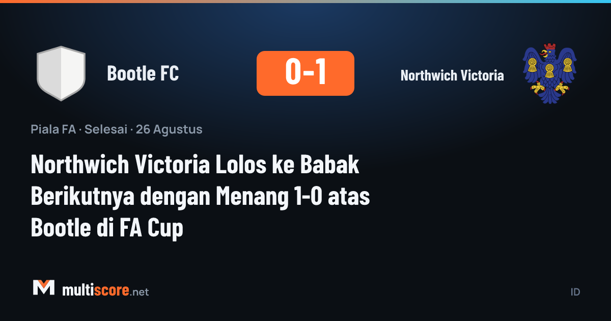 Bootle FC ve Northwich Victoria arasındaki FA Cup maçından bir görünüm