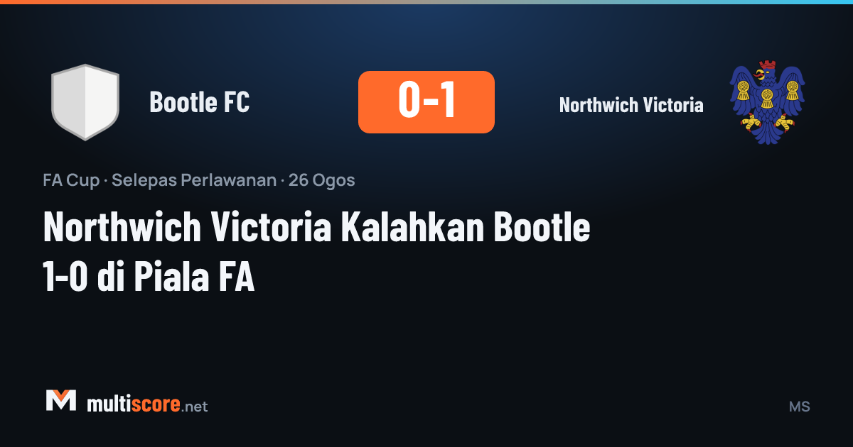 Bootle FC ve Northwich Victoria arasındaki FA Cup maçından bir görünüm