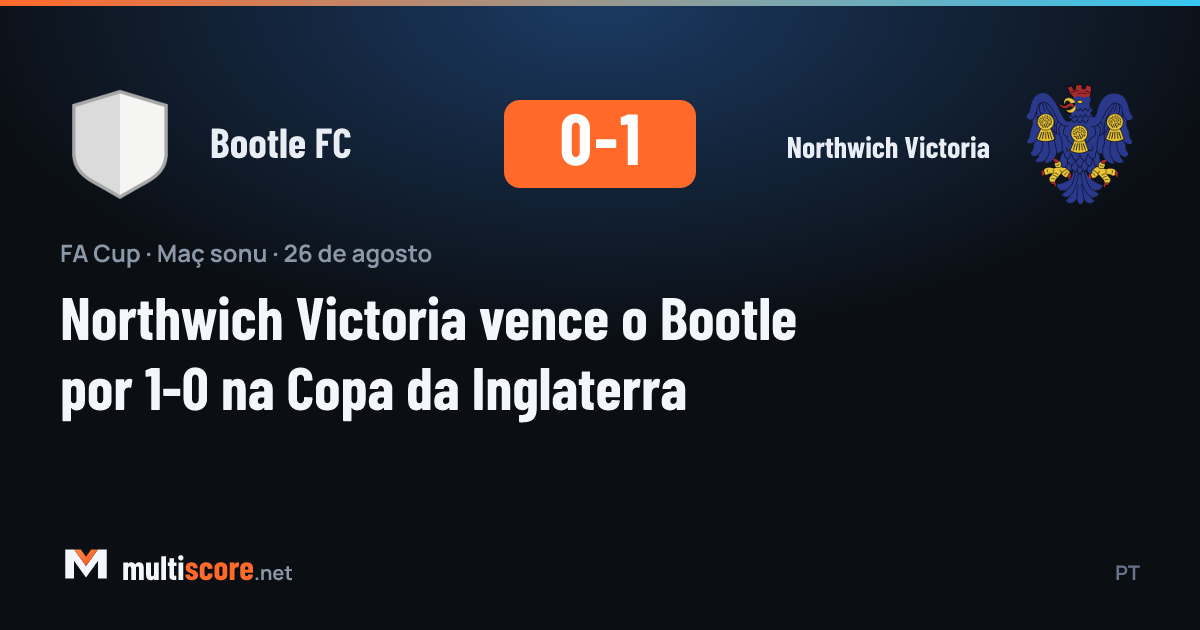 Bootle FC ve Northwich Victoria arasındaki FA Cup maçından bir görünüm