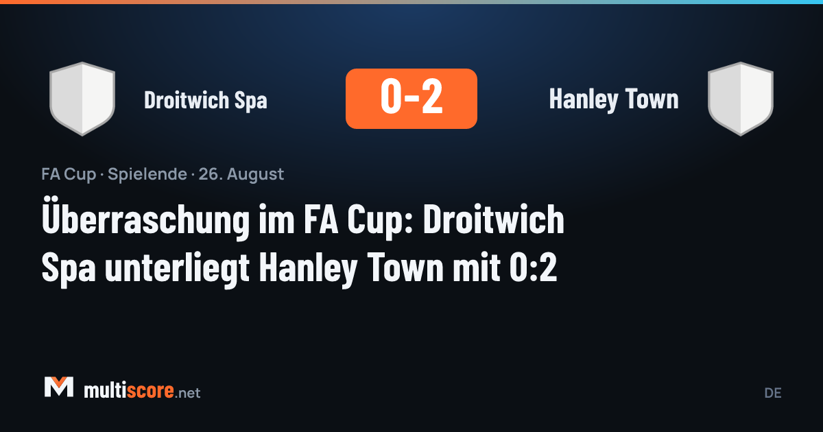 Droitwich Spa - Hanley Town FA Cup maçından bir kare