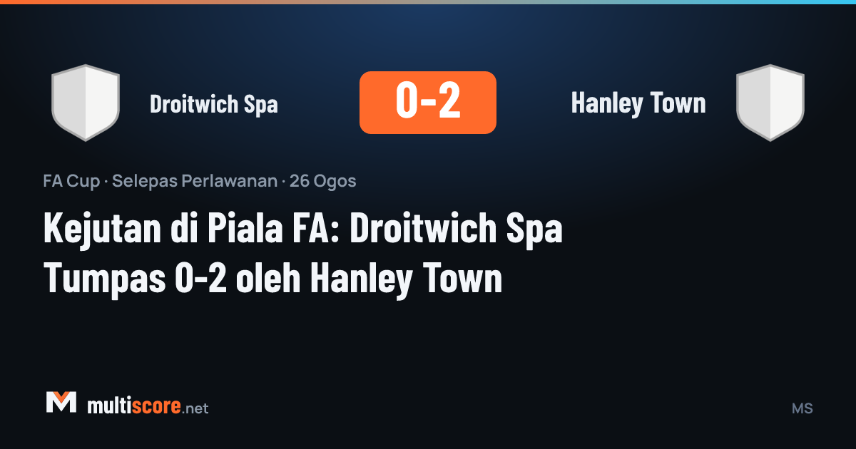 Droitwich Spa - Hanley Town FA Cup maçından bir kare