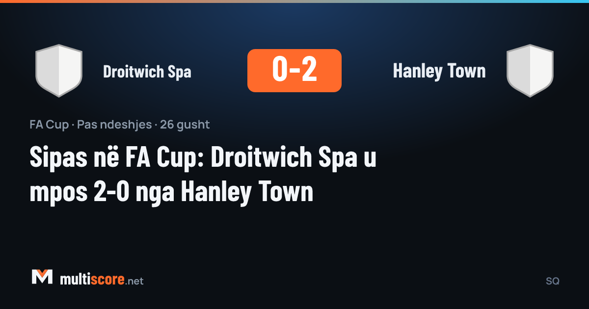 Droitwich Spa - Hanley Town FA Cup maçından bir kare