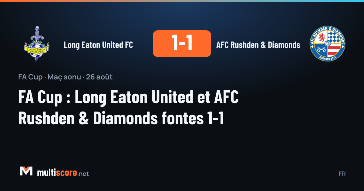 Long Eaton United FC - AFC Rushden & Diamonds