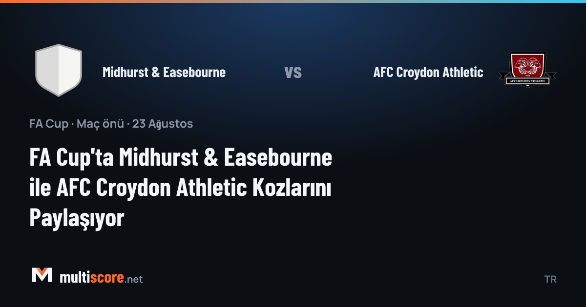 Midhurst & Easebourne ile AFC Croydon Athletic FA Cup maçı