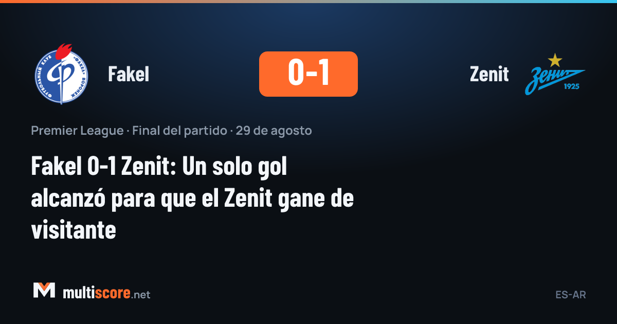 Fakel Zenit maçından görüntü