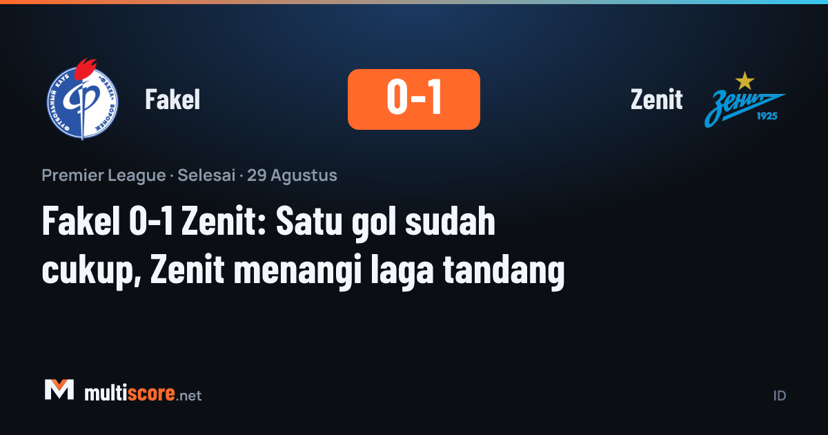 Fakel Zenit maçından görüntü