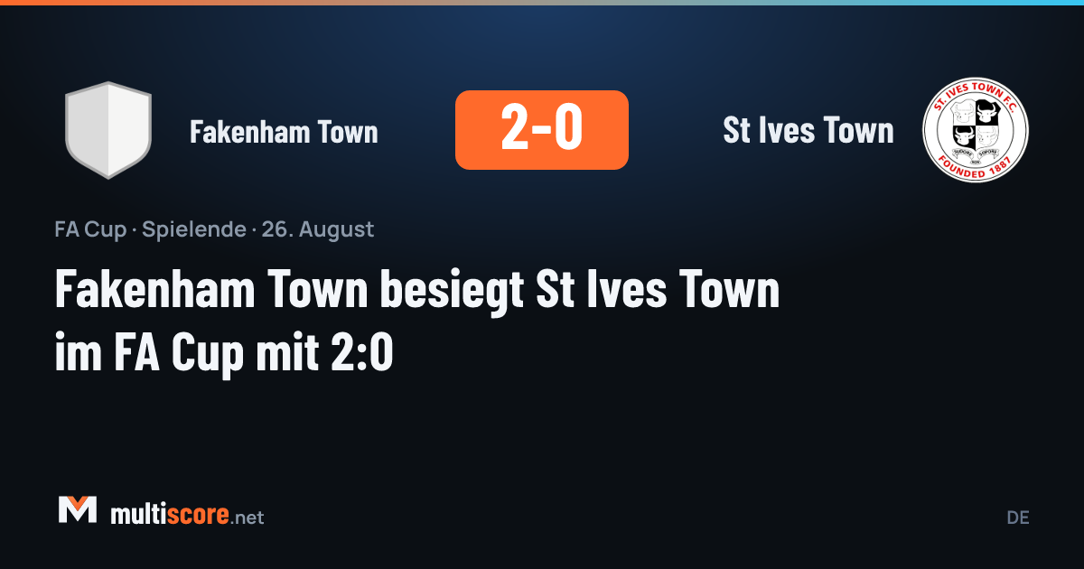 Fakenham Town - St Ives Town