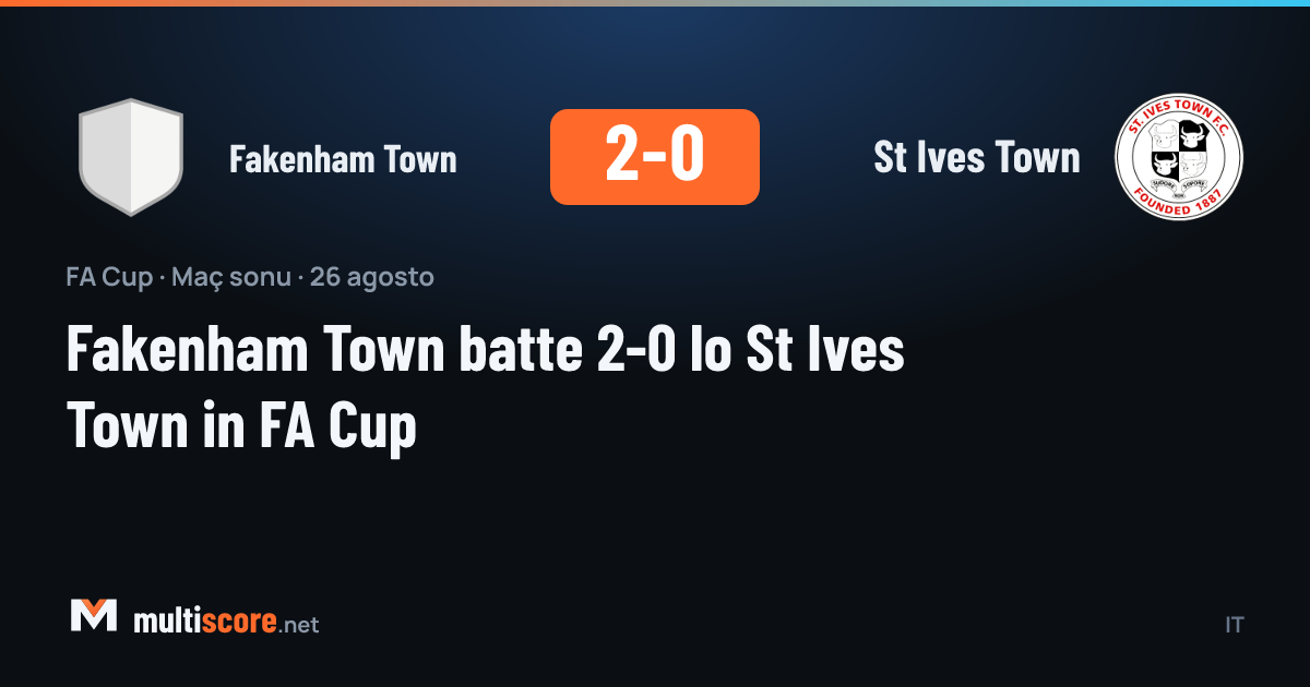 Fakenham Town - St Ives Town
