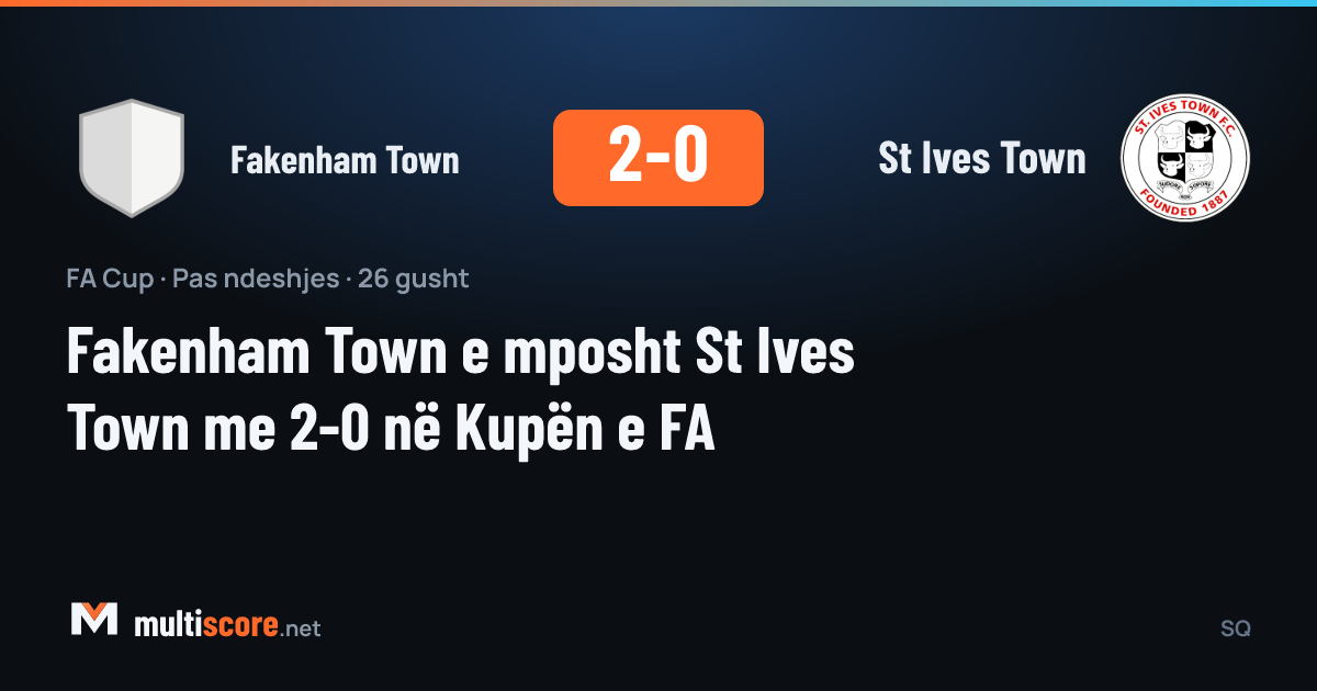 Fakenham Town - St Ives Town