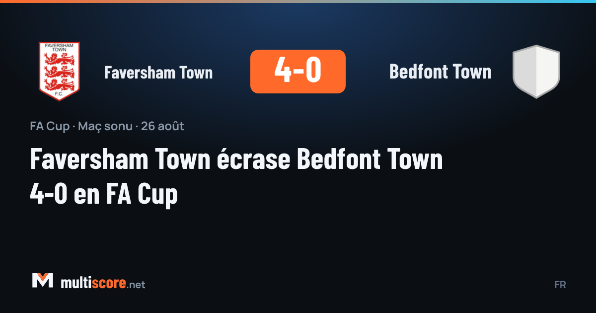 Faversham Town - Bedfont Town