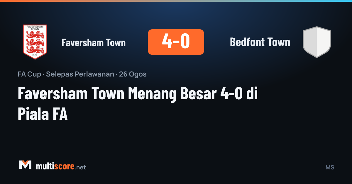 Faversham Town - Bedfont Town