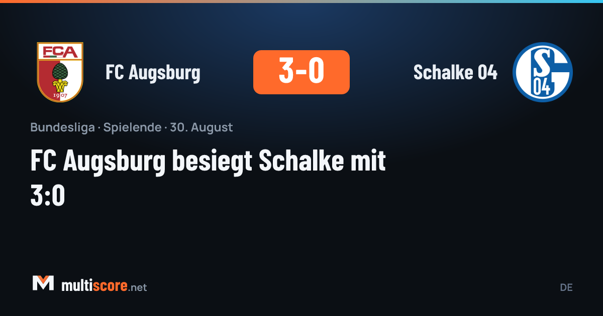 FC Augsburg - Schalke 04 Bundesliga maçı