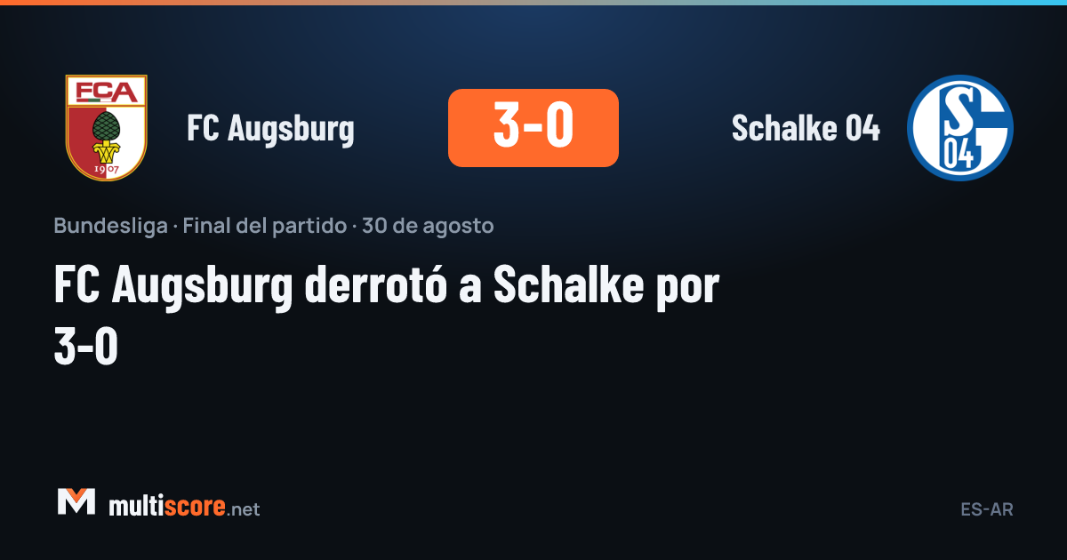 FC Augsburg - Schalke 04 Bundesliga maçı