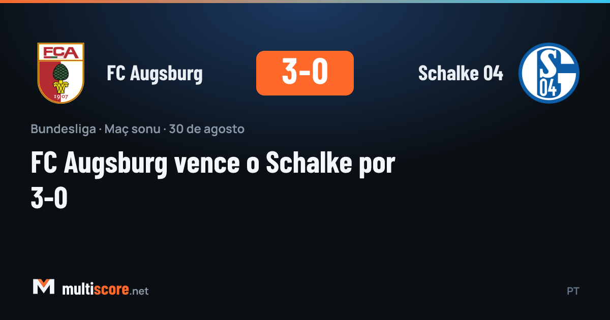 FC Augsburg - Schalke 04 Bundesliga maçı