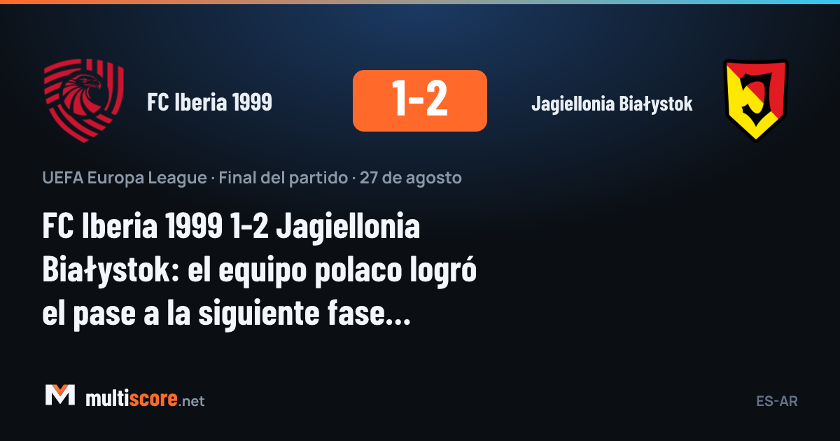 FC Iberia 1999 ve Jagiellonia Białystok oyuncuları Europa League maçında mücadele ediyor