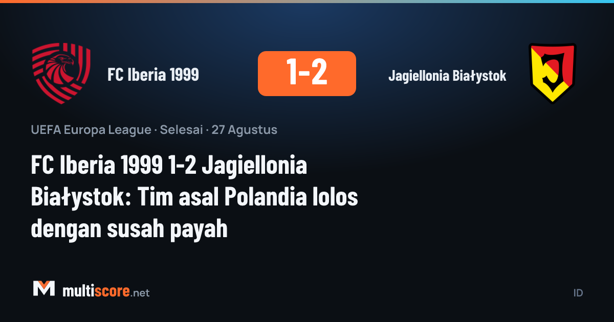 FC Iberia 1999 ve Jagiellonia Białystok oyuncuları Europa League maçında mücadele ediyor