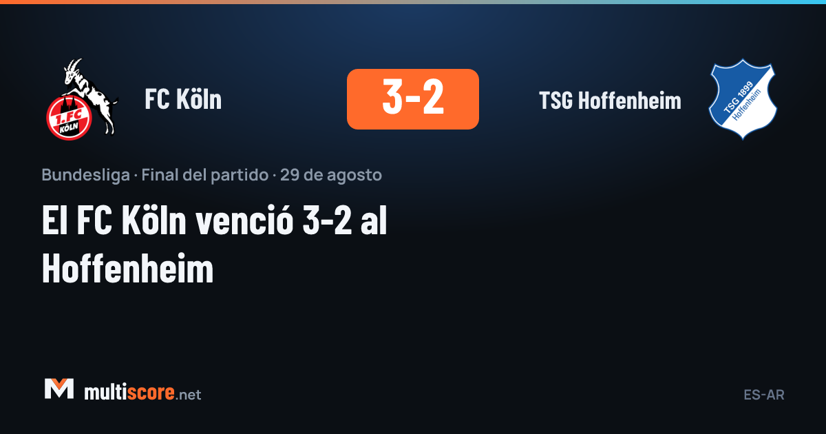 FC Köln - TSG Hoffenheim Bundesliga maçı