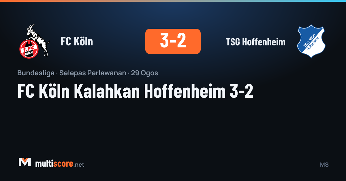 FC Köln - TSG Hoffenheim Bundesliga maçı