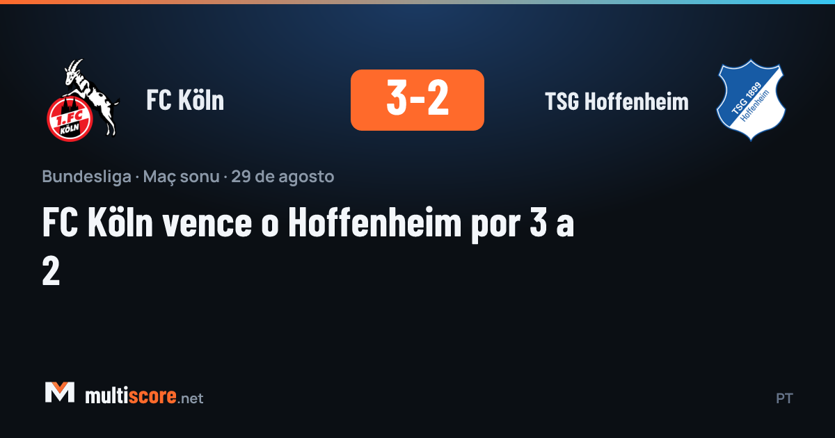 FC Köln - TSG Hoffenheim Bundesliga maçı
