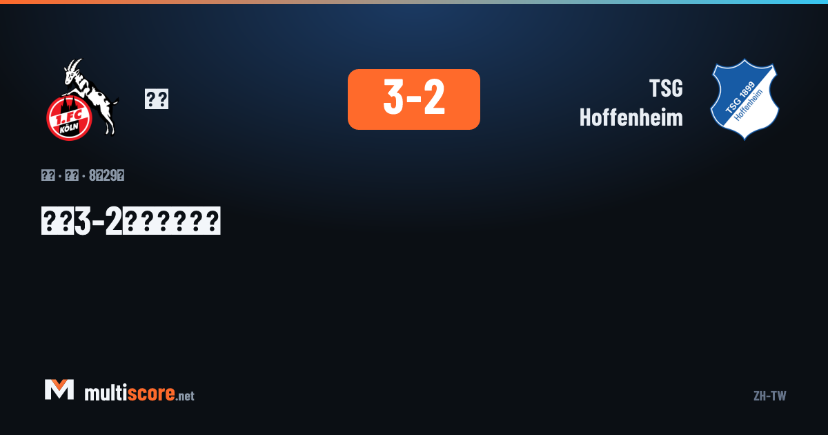 FC Köln - TSG Hoffenheim Bundesliga maçı