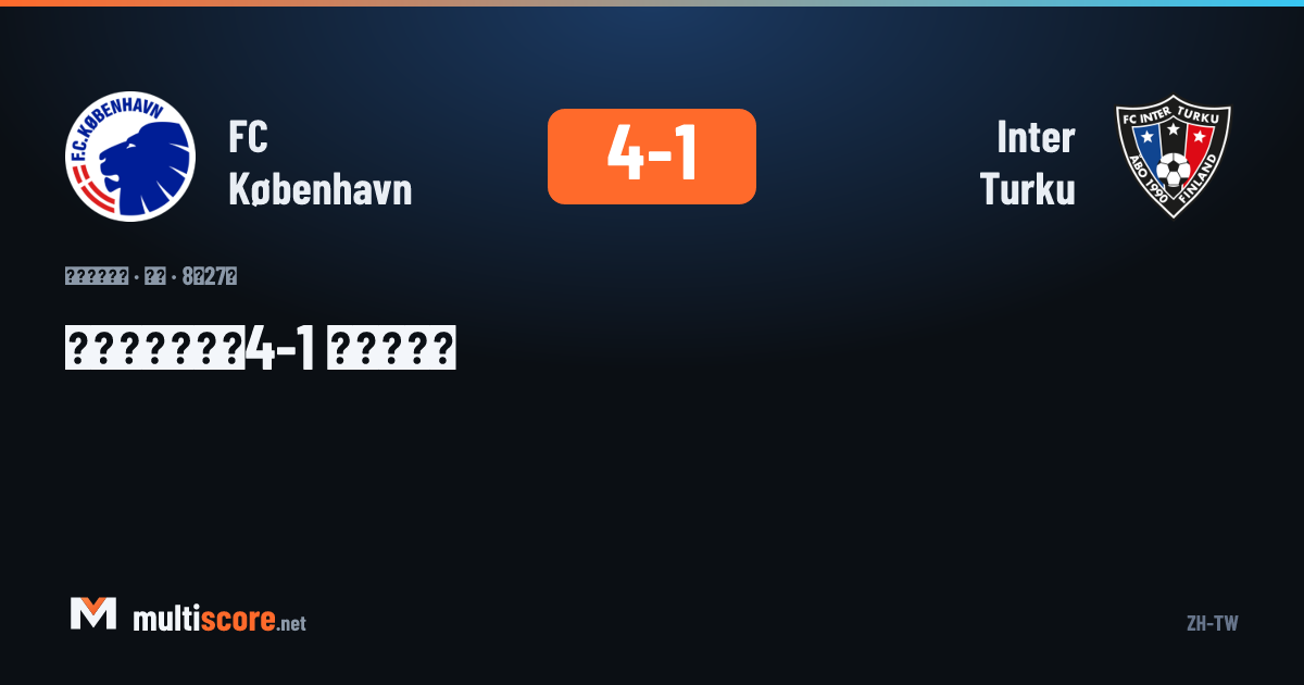 FC København ile Inter Turku arasındaki Konferans Ligi maçından bir kare