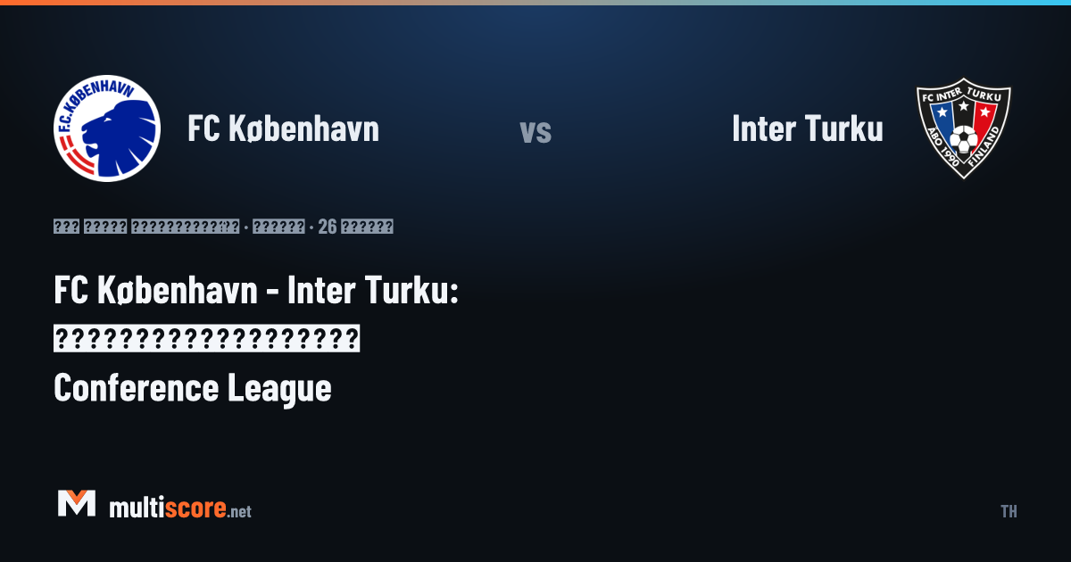 FC København ve Inter Turku oyuncuları maç önünde sahada