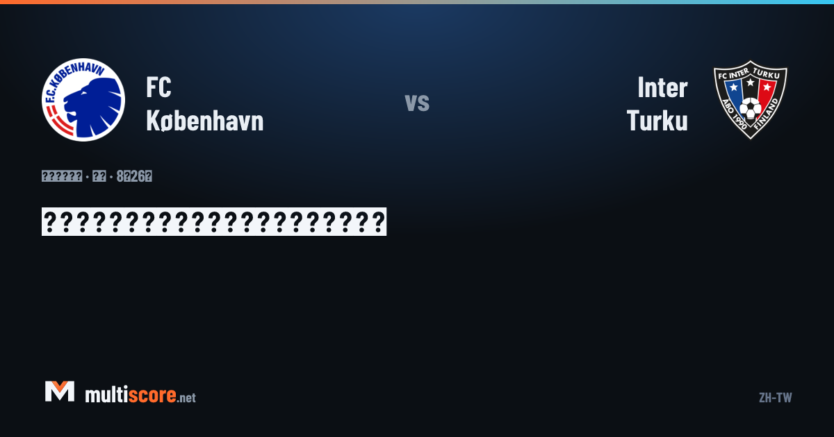 FC København ve Inter Turku oyuncuları maç önünde sahada