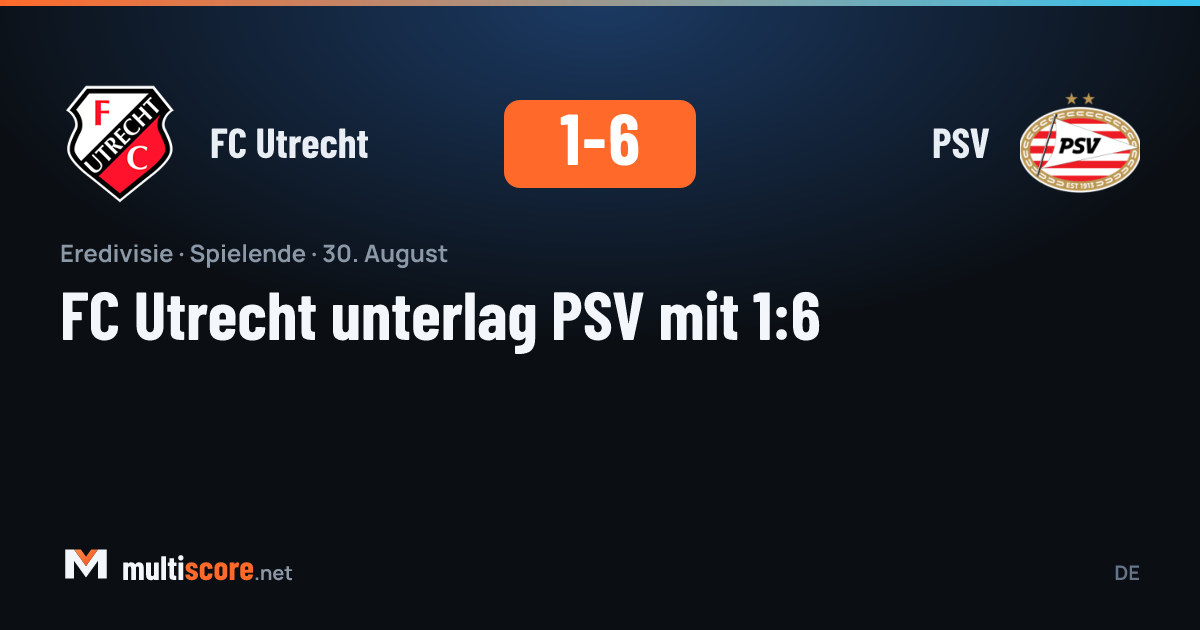 FC Utrecht - PSV Eredivisie maçı