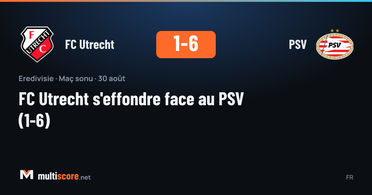 FC Utrecht - PSV Eredivisie maçı