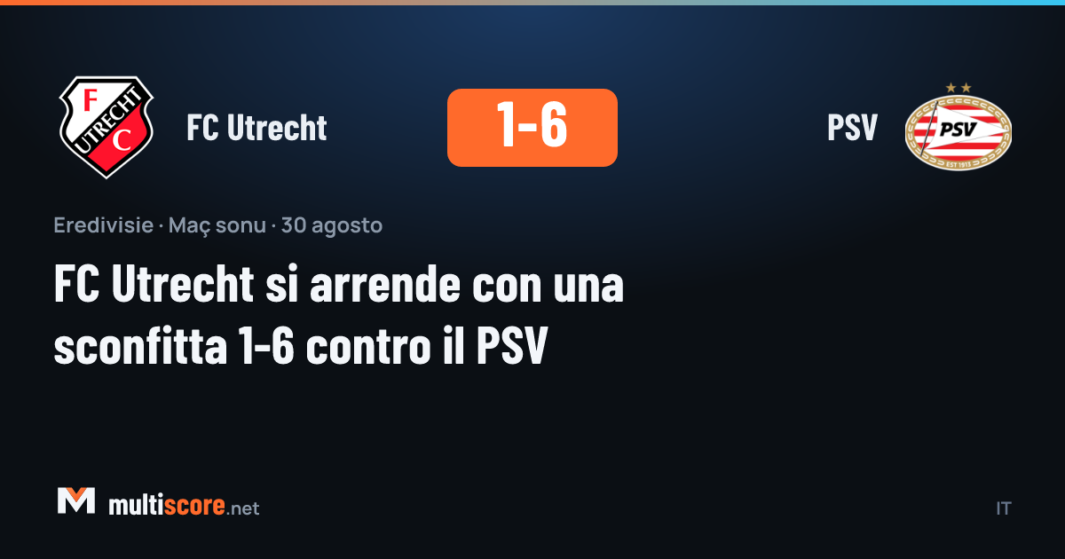 FC Utrecht - PSV Eredivisie maçı
