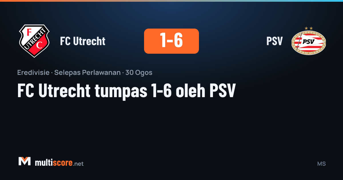 FC Utrecht - PSV Eredivisie maçı