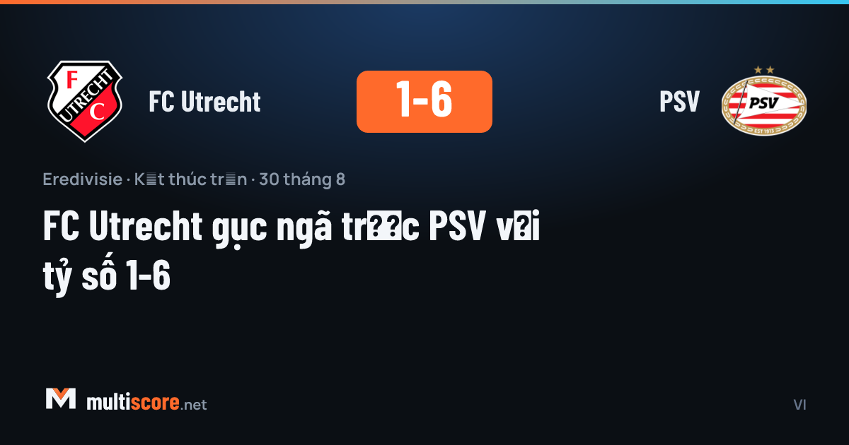 FC Utrecht - PSV Eredivisie maçı