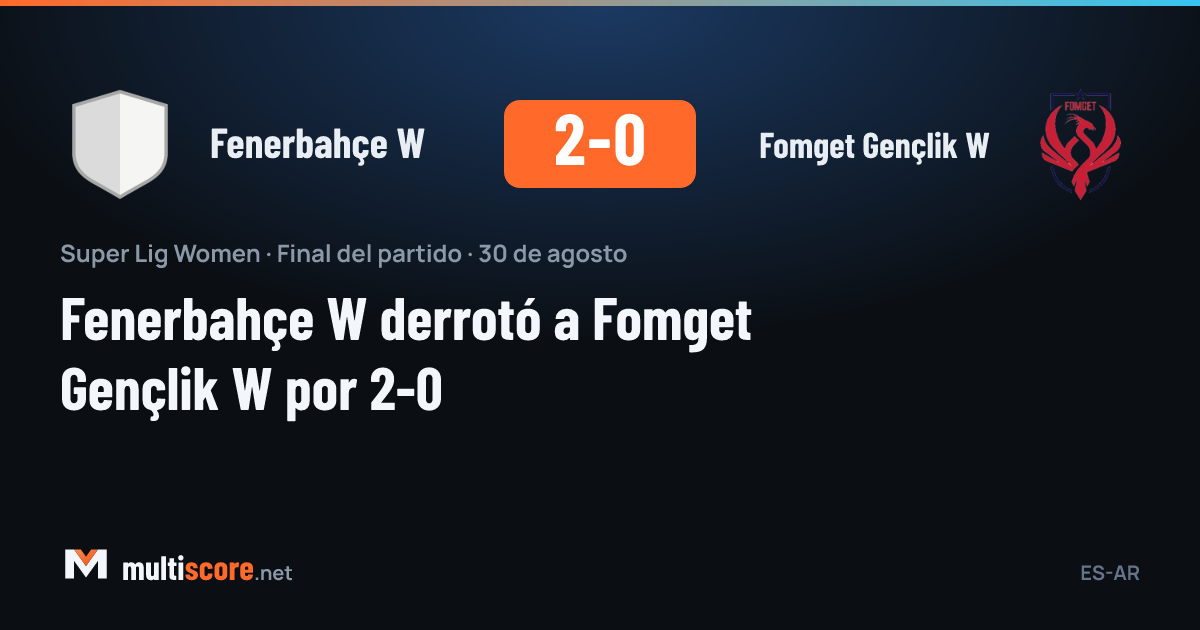 Fenerbahçe W - Fomget Gençlik W Kadınlar Süper Lig maçı