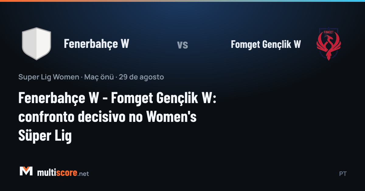 Fenerbahçe W - Fomget Gençlik W Kadınlar Süper Lig maçı