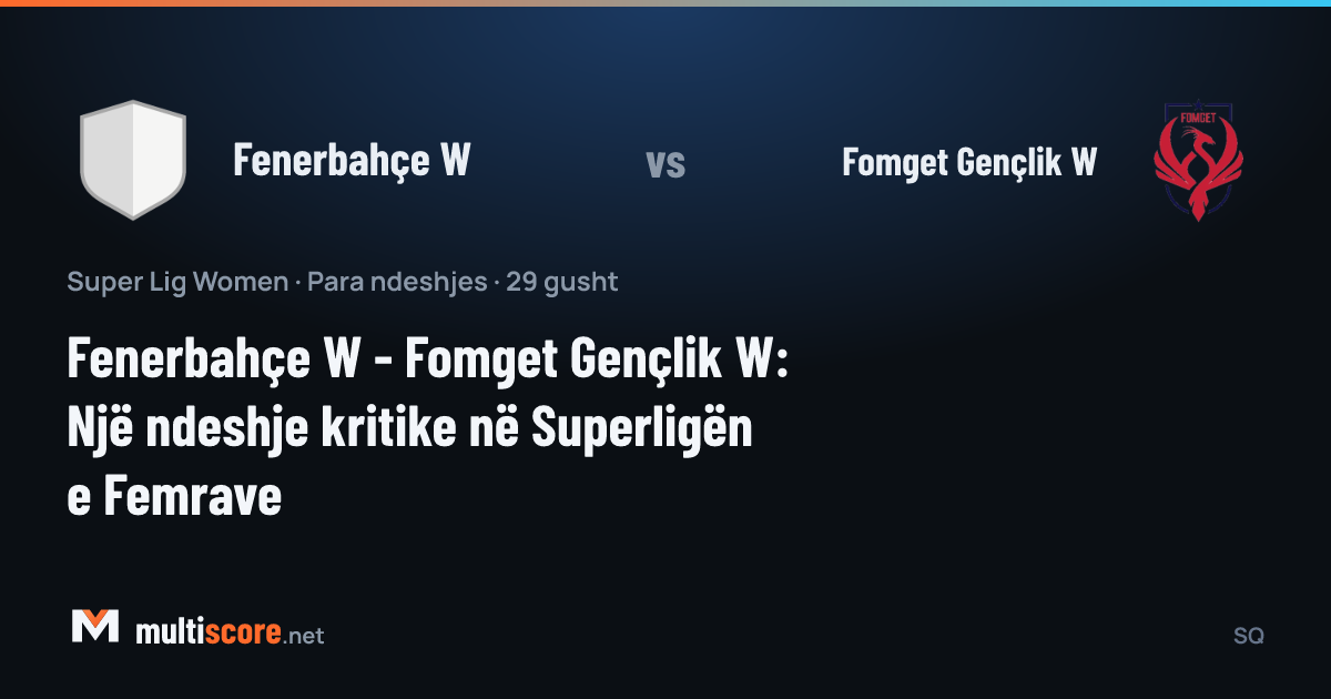 Fenerbahçe W - Fomget Gençlik W Kadınlar Süper Lig maçı