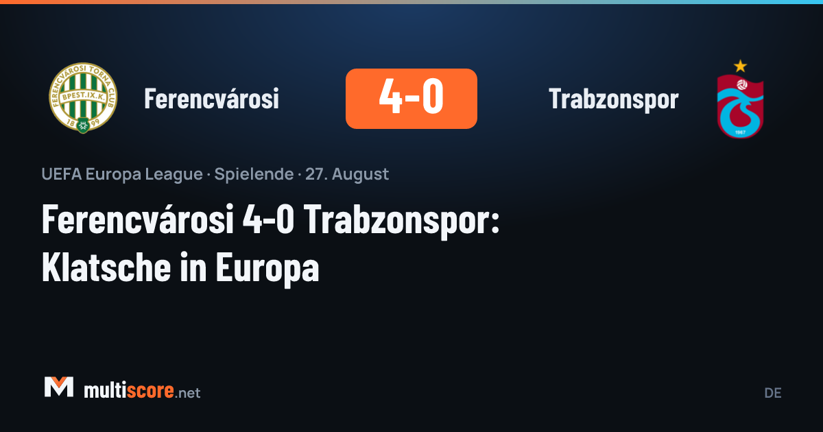 Ferencvárosi - Trabzonspor