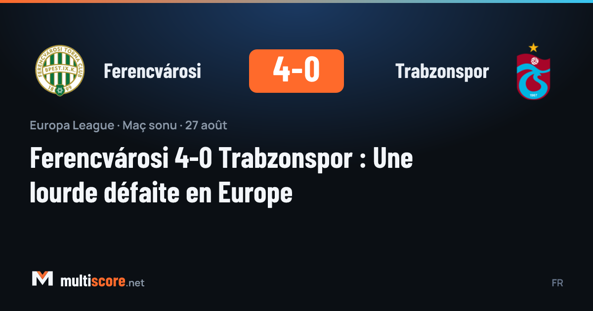 Ferencvárosi - Trabzonspor