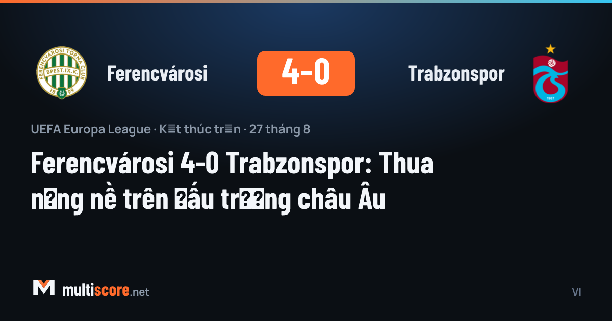 Ferencvárosi - Trabzonspor