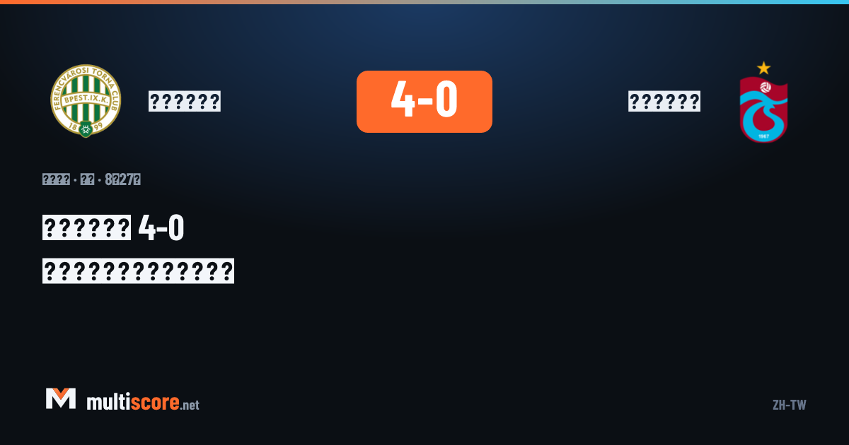 Ferencvárosi - Trabzonspor