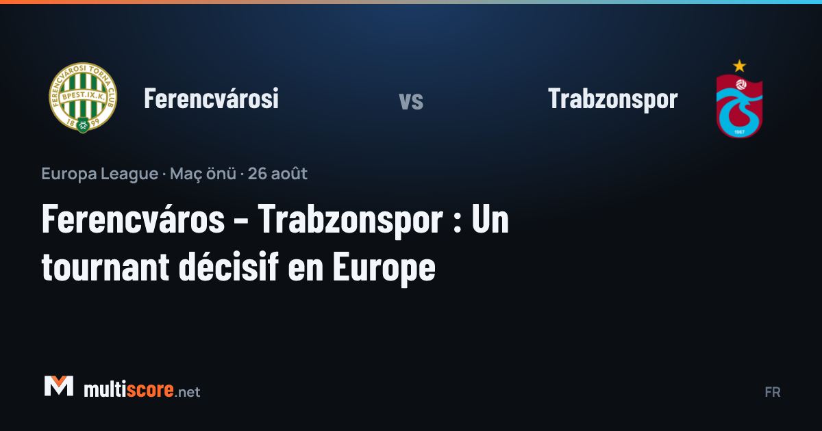 Ferencváros ve Trabzonspor futbolcuları Avrupa Ligi maçı öncesi sahada