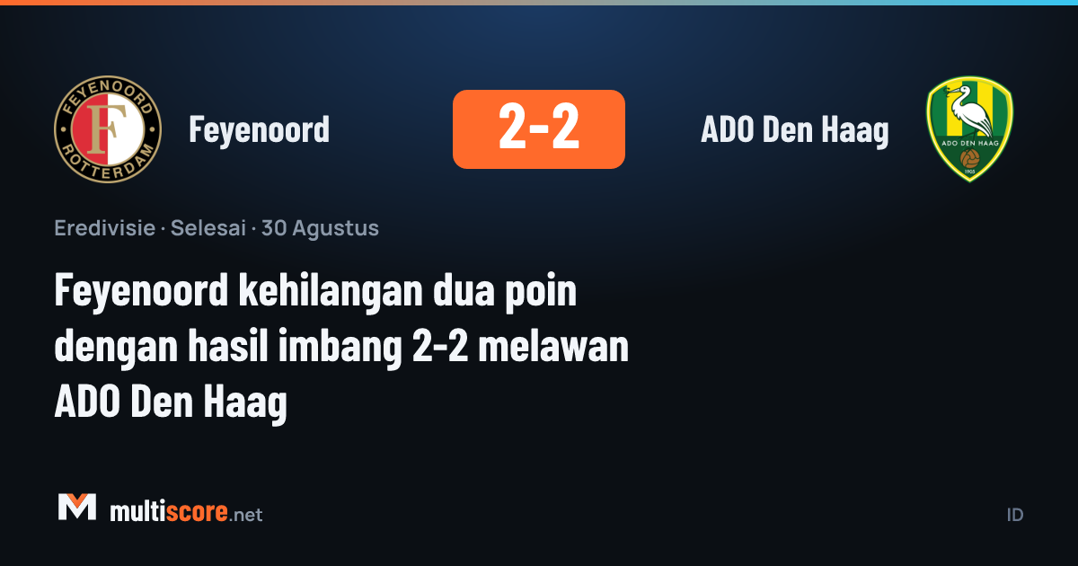 Feyenoord - ADO Den Haag Eredivisie maçı
