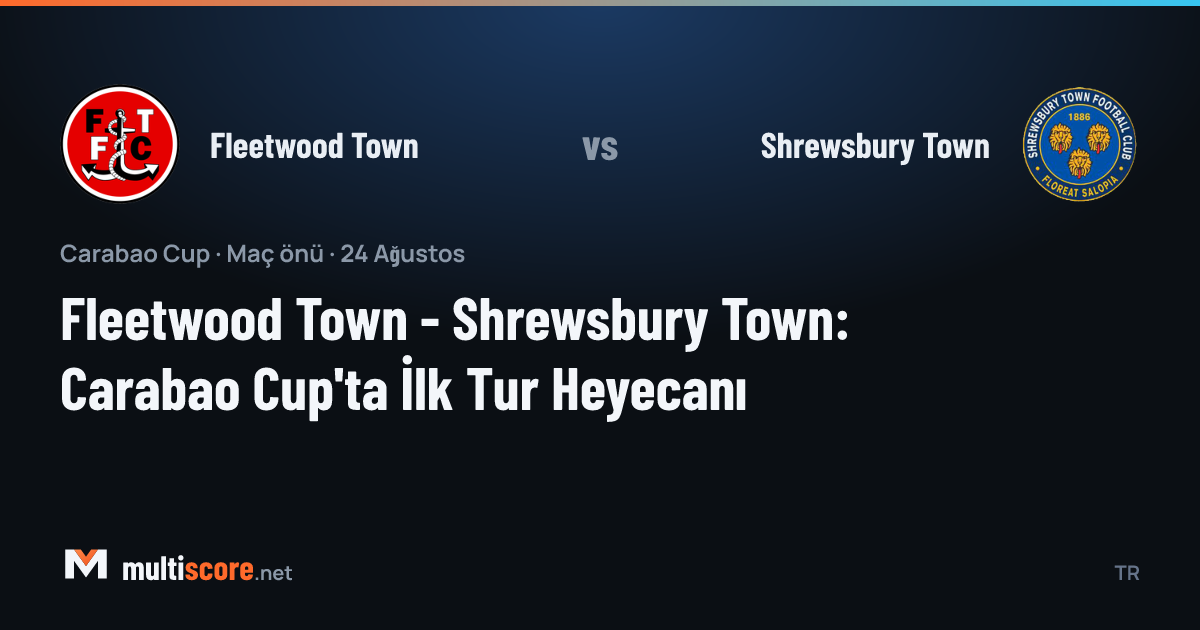 Fleetwood Town - Shrewsbury Town